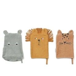 Liewood Sylvester Waschlappen 3er-Pack Safari mix Outlet
