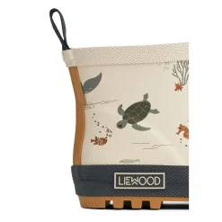 Liewood Tekla Kurzer Regenstiefel mit Print Sea creature / Sandy Discount
