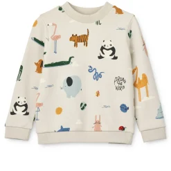 Liewood THORA bedrucktes Sweatshirt Around the world / Sandy Discount