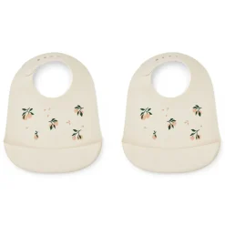 Liewood Tilda Silikon Lätzchen 2er Pack Peach / Sea shell mix Outlet