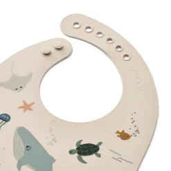 Liewood Tilda Silikon Lätzchen 2er Pack Sea creature / Sandy Clearance