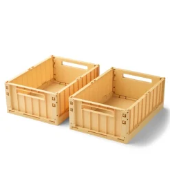 Liewood WESTON Aufbewahrungsbox Medium, 2er-Pack Lemon yellow Clearance