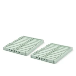 Liewood WESTON Aufbewahrungsbox Medium, 2er-Pack Light Peppermint Hot