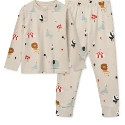 Liewood WILHELM Bedrucktes Pyjama-Set Circus / Sandy Discount