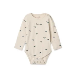 Liewood YANNI Baby-Bodystocking 2er-Pack Mini whale / Sandy Hot
