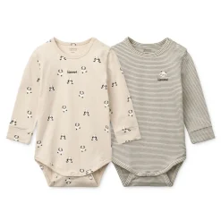 Liewood YANNI Grow Langarm-Body Mini panda / Classic navy stripe / mix